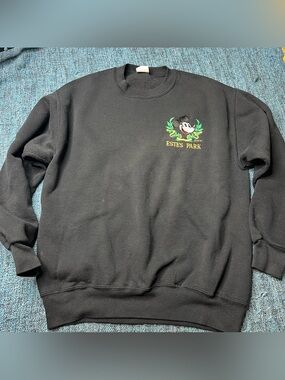 Vintage Velva Sheen Estes Park Mickey Mouse Disney Crewneck Sweatshirt Medium